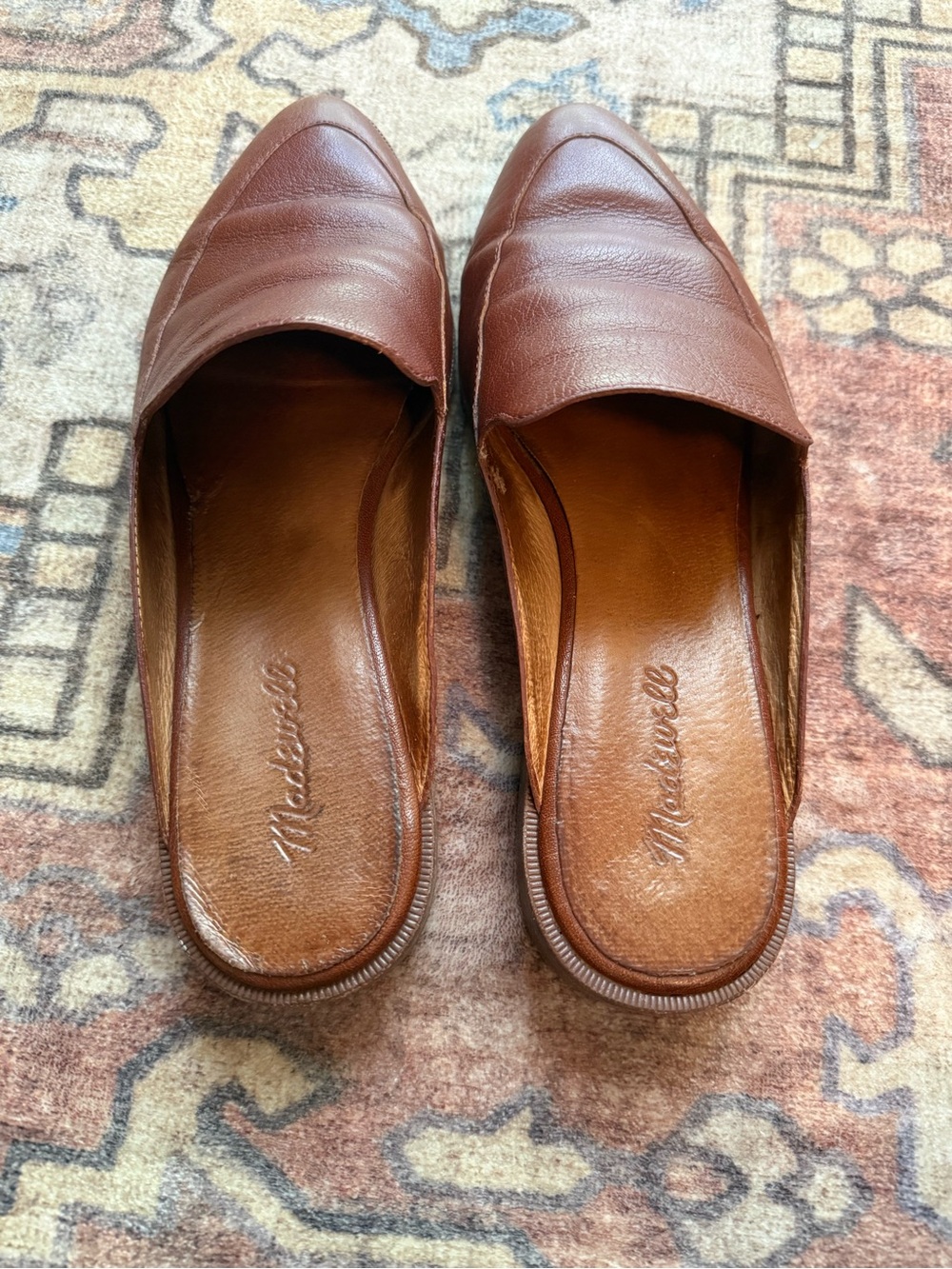 Madewell The Frances Loafer Mule Brown Leather Shoe Women’s 9 - Picture 3 of 10